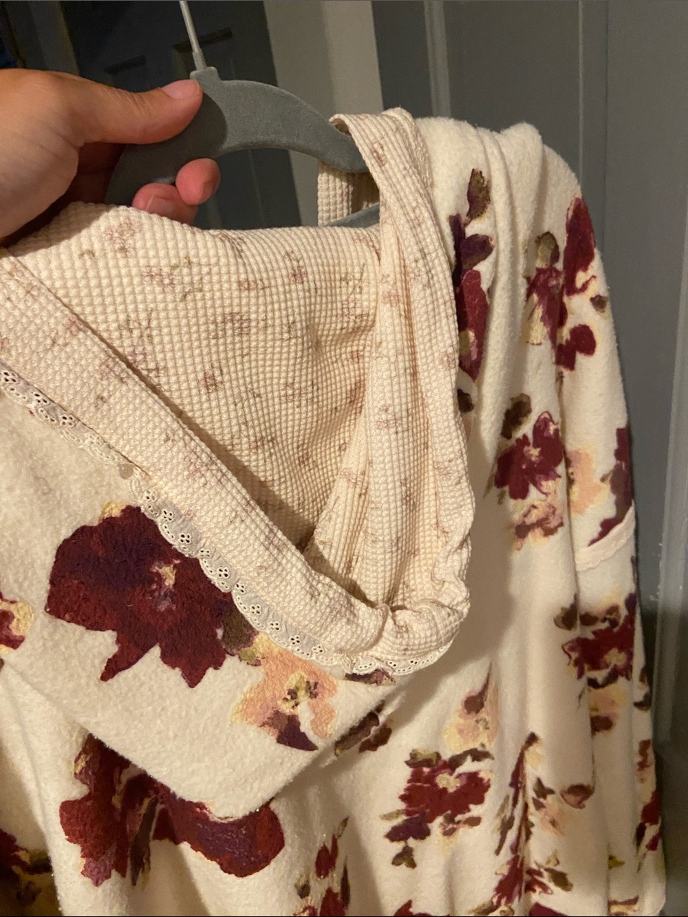 Free People Bali Bring Me Roses 🌹 Sherpa Pullover, XL - Picture 12 of 12